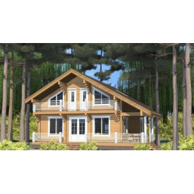 Будинок з профільованого бруса 14х12 м