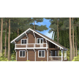 Будинок з профільованого бруса 12х10 м