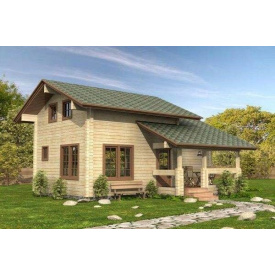 Будинок з профільованого бруса 7х8 м