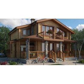 Будинок з профільованого бруса 9х9 м