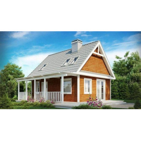 Будинок з профільованого бруса 7х9 м