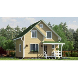 Будинок деревяний з профільованого бруса 8х8 м