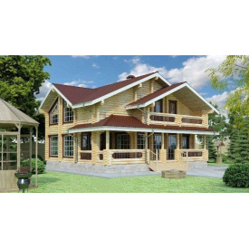 Будівництво будинку з оцилиндрованного колоди 9х10 м