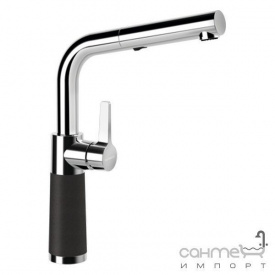Змішувач для кухні з висувним виливом Schock SC540 557120 граніт в кольорі Cristadur 90 carbonium