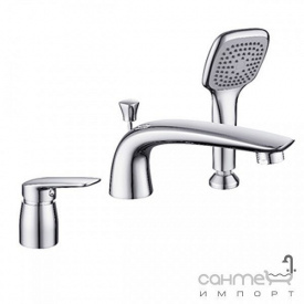 Змішувач для ванни на три отвори Imprese Praha new 85030 хром