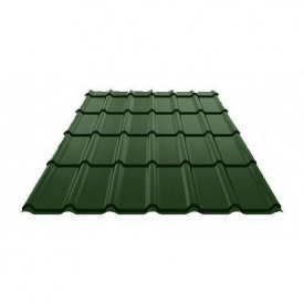 Металочерепиця Ruukki RanTech Decorrey Polyester Matt 0,45 мм Зелений