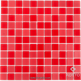 Скляна мозаїка Котто Кераміка GM 4056 C2 RED MAT RED 300х300х4 мм