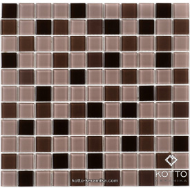 Стеклянная мозаика Котто Керамика GM 4010 C3 CAFFE D CAFFE M CAFFE W 300х300х4 мм