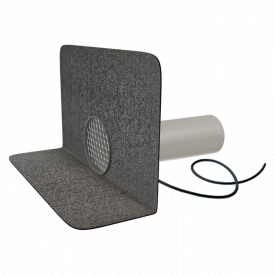 Кругла парапетна воронка з підігрівом і привареним бітумним фартухом