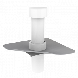 Вентиляційний вихід для каналізаційних стояків з привареним фартухом з ПВХ-мембрани