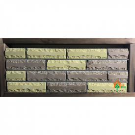 Цегла облицювальна ECOBRICK промінь 250x100x65 мм коричневий оливковий