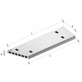 Плита перекрытия ПК 36-12-8 К2 582