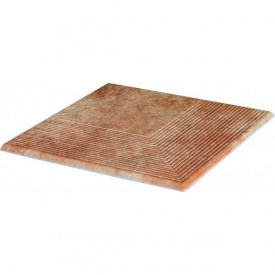 Ступінь кутова клінкерна Paradyz Ilario ochra struktura 30x30 см