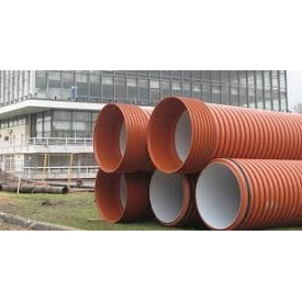 Пластикова поліпропіленова труба гофрована посилена SN10 1000х6000 мм