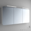 Зеркальный шкафчик с LED подсветкой Marsan Adele 5 650х1400 черный Херсон