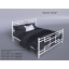 Металева ліжко Фавор Тенеро 2000х1200 мм в стилі Лофт біла Луцьк