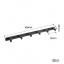 Крючок для полотенец в ванную Velur 55005 черный Житомир