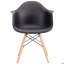 Пластиковое кресло-стул AMF Salex PL 810х630х620 мм Wood черный Киев