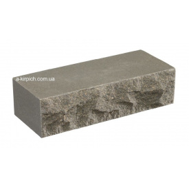 Облицювальна цегла LAND BRICK скеля світло-сіра повнотіла 250х100х65 мм