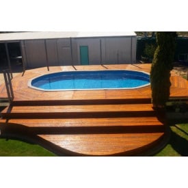 Будівництво дерев'яної відкритої тераси з термодеревини