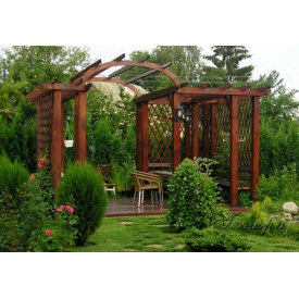 Деревянная арка садовая под заказ