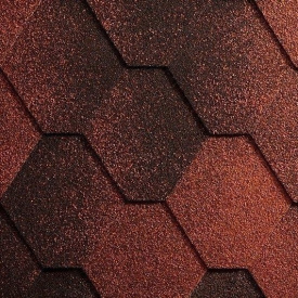 Бітумна черепиця Icopal Plano Antik 1000х317 мм Теракотовий