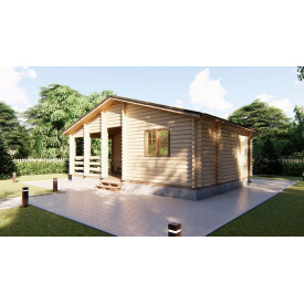 Строительство дома деревянного из профилированного бруса 8х5,5 м