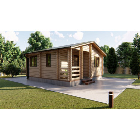 Будівництво садового будинку з профільованого бруса 6х6 м