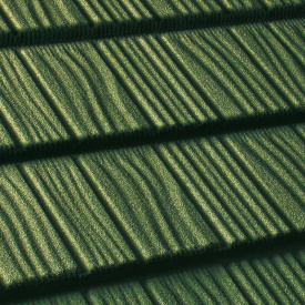 Композитная черепица QueenTile Shake 1-тайлова 1140x410 мм green
