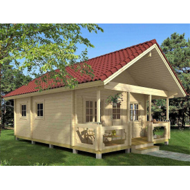 Дом деревянный из профилированного бруса 5.6х6.4