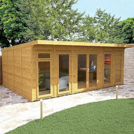 Беседка деревянная из профилированного бруса 4.8х6.2