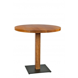Стол Кельн массив ясеня 80 cм + опора Wood
