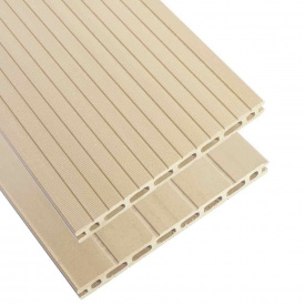 Терасна дошка HOLZDORF 18х18х2400 Класик Беж дерево-полімерна композитна дошка декінг для вулиці, балкона, басейну