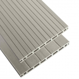Терасна дошка HOLZDORF 18х18х2400 Класик Грей дерево-полімерна композитна дошка декінг для вулиці, балкона, басейну