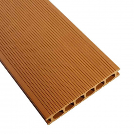 Терасна дошка HOLZDORF 162х24х2400 Класик Бук дерево-полімерна композитна дошка декінг для вулиці, балкона, басейну коричнева