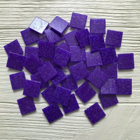 Скляна мозаїка Eco-Mosaic 20х20 мм 33х33 см фіолетова (20L20)