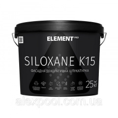 Фасадная декоративная штукатурка ELEMENT PRO SILOXANE K15 25 кг Прозрачная Львов