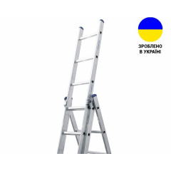 Трехсекционные лестницы Алюминиевая трехсекционная лестница 3х12 ступеней TRIOMAX VIRASTAR Тернопіль