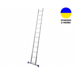Односекционные лестницы Алюминиевая односекционная лестница 12 ступеней UNOMAX VIRASTAR Чернівці