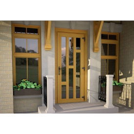 Металлопластиковые входные двери Rehau ламинация в массе