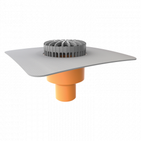 Терасна воронка TOPWET TWT 110 PVC S з привареним фартухом