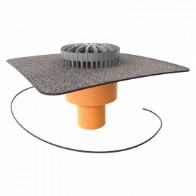 Терасна воронка TOPWET TWTЕ 110 BIT S з привареним фартухом c електропідігрівом