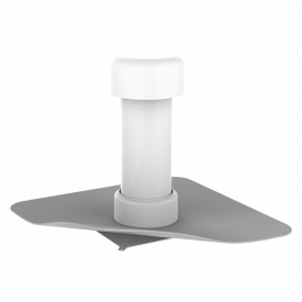 Покрівельний аератор TOPWET TWO 110 PVC з привареним фартухом з ПВХ-мембрани