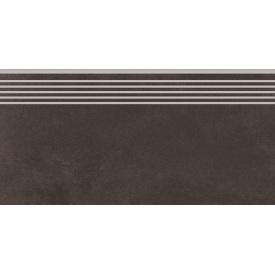 Керамогранитная ступень Cersanit City Squares Anthracite Steptread 298х598 мм