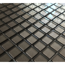Стеклянная мозаика Керамик Полесье Dark Brown 300х300 мм