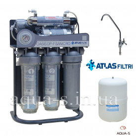 Система зворотного осмосу OASIS DP-F SANIC PUMP з каркасом і насосом ATLAS FILTRI