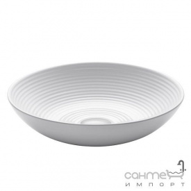 Керамическая раковина Kraus Viva Round KCV-203GWH белая