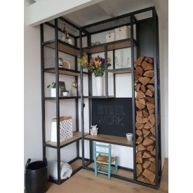 Угловой стеллаж в стиле LOFT (Rack-235)