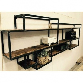 Навесная полка в стиле LOFT (Wall Shelf-32)