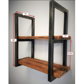 Настінна полиця в стилі LOFT (Wall Shelf-57)